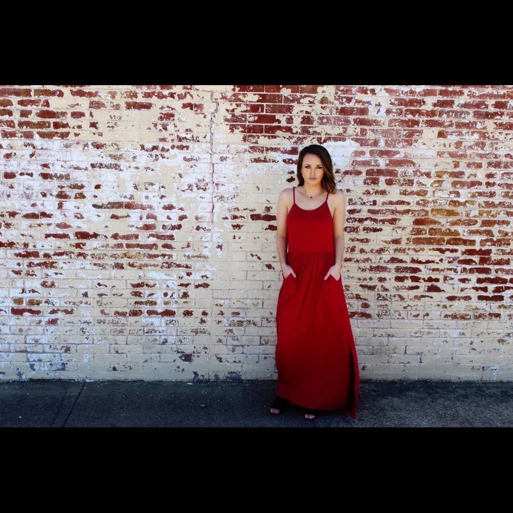 Annabelle Red Maxi Dress